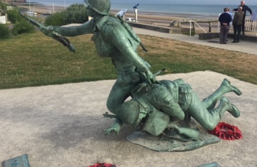 Normandy statue