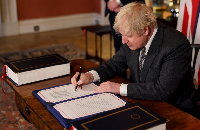 PM signing EU Trade Deal