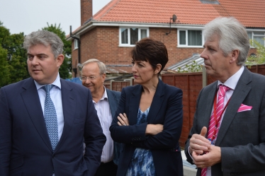 Jo Churchill MP visits BSE housing site