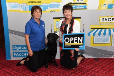 Jo Churchill MP guide dogs 2019